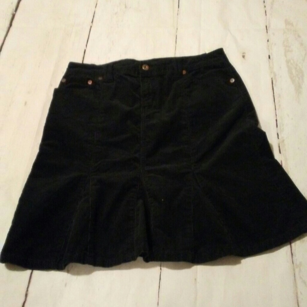 Tommy Hilfiger corduroy skirt black skirt